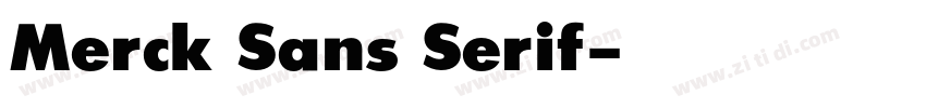 Merck Sans Serif字体转换